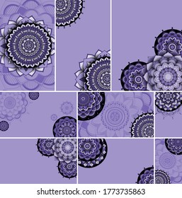 Beautiful mandala design background illustration
