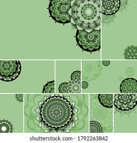 Beautiful mandala design background illustration