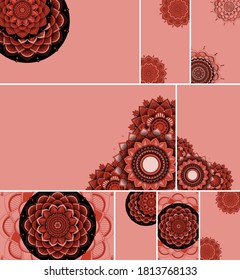 Beautiful mandala design background illustration