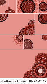 Beautiful mandala design background illustration