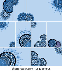 Beautiful mandala design background illustration