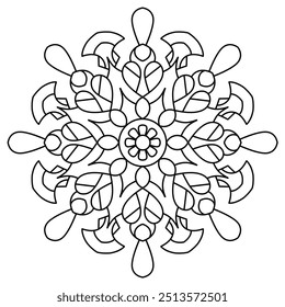 beautiful mandala design for coloring book, tattoo and henna design, creative mandala art, mandala design for adults and kids coloring book
