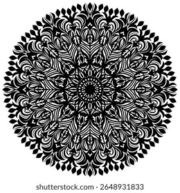 Beautiful mandala design for coloring book. Oriental Mandala vector. Mandala Coloring book line art vector illustration.