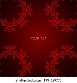 Beautiful mandala design decorative luxury background vector