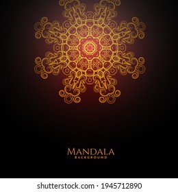 Beautiful mandala design decorative luxury background vector