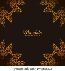Beautiful mandala design decorative luxury background vector