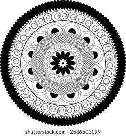 A beautiful mandala design for editing 