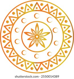 Beautiful mandala design golden color  eps 10 high quality, golden color.