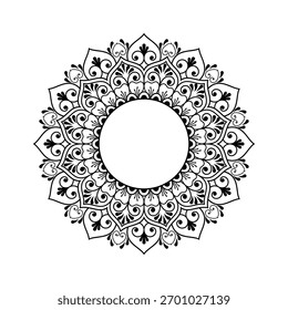 Schöne Mandala Design Illustration. Vektorgrafik