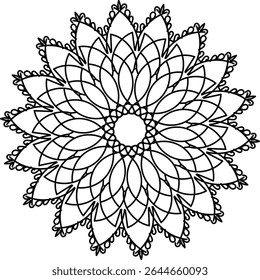 beautiful mandala design for luxurious background