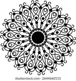 beautiful mandala design for luxurious background