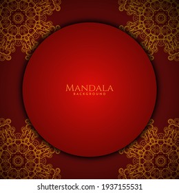 Beautiful mandala design modern  decorative luxury background vector