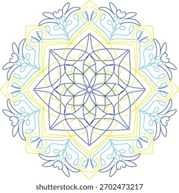 Hermoso diseño de mandala usando sentimiento de victor 