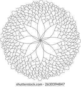 beautiful mandala design in vector eps 10 