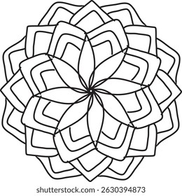 Hermoso diseño de mandala en Vector EPS 10 