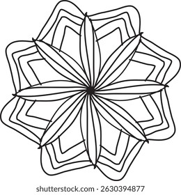 Hermoso diseño de mandala en Vector EPS 10 