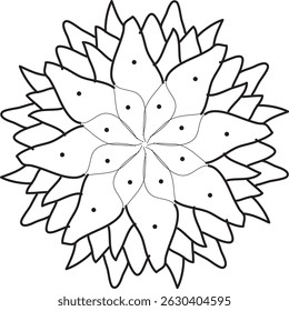beautiful mandala design in vector eps 10 
