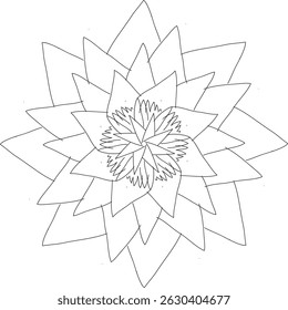 Hermoso diseño de mandala en Vector EPS 10 