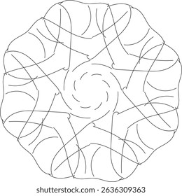 beautiful mandala design vector in eps file