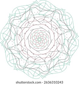 beautiful mandala design vector in eps file