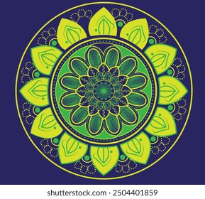 Beautiful mandala desing flower design indian vector icon