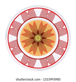 Beautiful Mandala. Floral Round Ornament. Vector Illustration. For Modern Interiors Design, Wallpaper, Textile Industry.