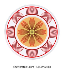 Beautiful Mandala. Floral Round Ornament. Vector Illustration. For Modern Interiors Design, Wallpaper, Textile Industry.