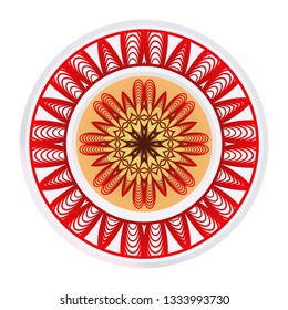 Beautiful Mandala. Floral Round Ornament. Vector Illustration. For Modern Interiors Design, Wallpaper, Textile Industry.