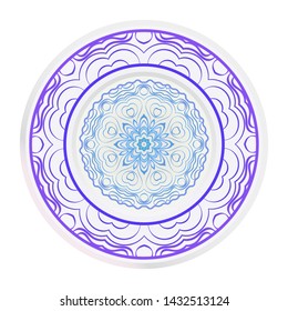 Beautiful Mandala. Floral Round Ornament. Vector Illustration. For Modern Interiors Design, Wallpaper, Textile Industry.