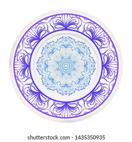 Beautiful Mandala. Floral Round Ornament. Vector Illustration. For Modern Interiors Design, Wallpaper, Textile Industry.