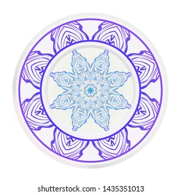 Beautiful Mandala. Floral Round Ornament. Vector Illustration. For Modern Interiors Design, Wallpaper, Textile Industry.