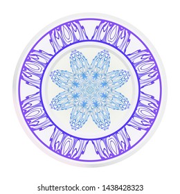 Beautiful Mandala. Floral Round Ornament. Vector Illustration. For Modern Interiors Design, Wallpaper, Textile Industry.