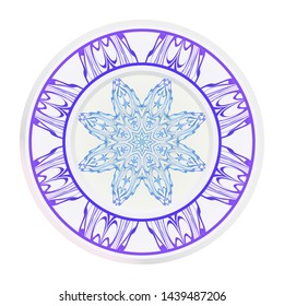 Beautiful Mandala. Floral Round Ornament. Vector Illustration. For Modern Interiors Design, Wallpaper, Textile Industry.