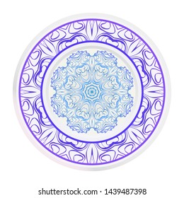 Beautiful Mandala. Floral Round Ornament. Vector Illustration. For Modern Interiors Design, Wallpaper, Textile Industry.