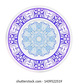 Beautiful Mandala. Floral Round Ornament. Vector Illustration. For Modern Interiors Design, Wallpaper, Textile Industry.