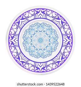 Beautiful Mandala. Floral Round Ornament. Vector Illustration. For Modern Interiors Design, Wallpaper, Textile Industry.