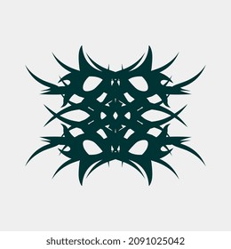 beautiful mandala motif art logo