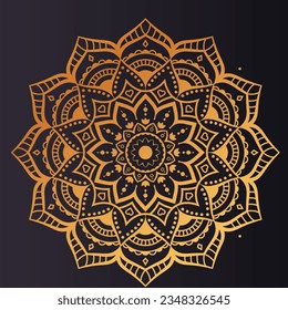 Beautiful mandala ornament design with geometric circle element made in vector
Realistic Luxury mandala background beautiful mandala design illustration