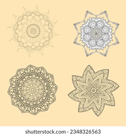 Beautiful mandala ornament design with geometric circle element made in vector
Realistic Luxury mandala background beautiful mandala design illustration