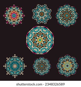 Beautiful mandala ornament design with geometric circle element made in vector
Realistic Luxury mandala background beautiful mandala design illustration