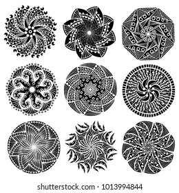 Beautiful mandala pattern. Creative ornament. Repeating art for background. Can be used as a art work decoration. Also can be used as a tattoo design.