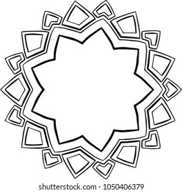 Beautiful mandala pattern. Creative ornament. Repeating art for background. Can be used as a coloring book for children and adults to enjoy their hobby. Also can be used as a tattoo design.
