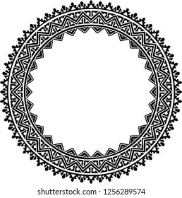 Beautiful mandala pattern. Creative ornament. Repeating art for background. Can be used as a coloring book for children and adults to enjoy their hobby. Also can be used as a tattoo design.