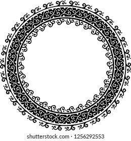 Beautiful mandala pattern. Creative ornament. Repeating art for background. Can be used as a coloring book for children and adults to enjoy their hobby. Also can be used as a tattoo design.