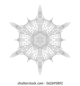 Beautiful mandala pattern. creative ornament, repeat, art, background can be use as a color printing for children to draw and play with colors or can use as a tattoo design.