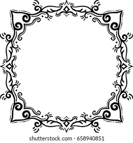 Beautiful mandala pattern. Creative ornament. Repeating art for background. Can be used as decoration for some random art works. Also can be used as a tattoo design.