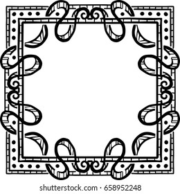 Beautiful mandala pattern. Creative ornament. Repeating art for background. Can be used as decoration for some random art works. Also can be used as a tattoo design.