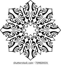Beautiful mandala pattern. Creative ornament. Repeating art for background. Can be used as a coloring book for children and adults to enjoy their hobby. Also can be used as a tattoo design.
