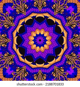 Beautiful mandala pattern for design and fashion with decorative elements in Indian ethnic style