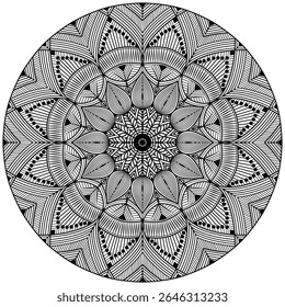 Beautiful Mandala Pattern Design. Tattoo design, mandala patterns, Arabic patterns, Rangoli, Alpona, Kolam, Paisley line art.   